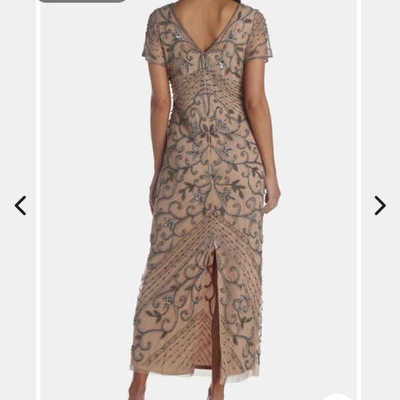 Elegant Beaded Wedding Dress - Picture 3 of 7